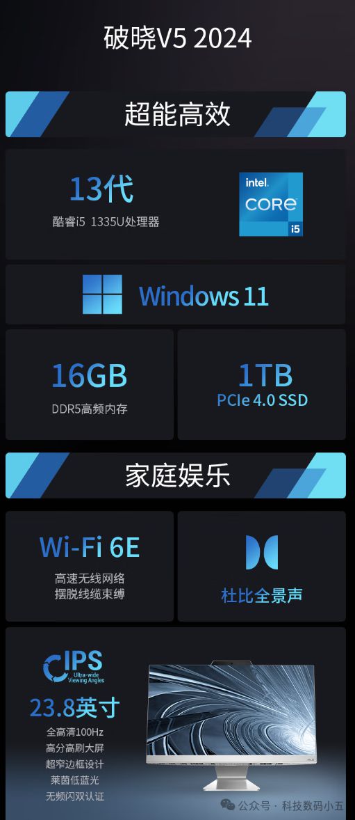 GB DDR5内存家庭娱乐学习新宠儿！麻将胡了试玩华硕破晓V5一体机+16(图2)